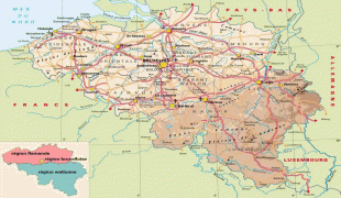 Bản đồ-Bỉ-road_and_physical_map_of_belgium.jpg