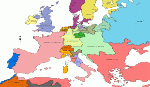 Kaart (cartografie)-Europa (werelddeel)-Europe_Map_1800_(VOE).png