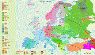 Kaart (cartografie)-Europa (werelddeel)-Languages_of_Europe_map.png