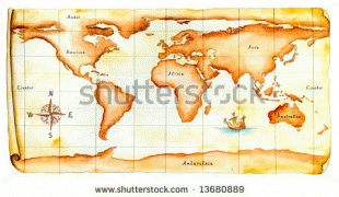 Térkép-Föld-stock-photo-world-map-antique-style-original-hand-painted-illustration-clipping-path-included-13680889.jpg
