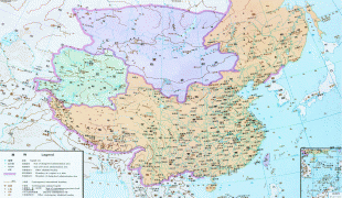 Carte géographique-République populaire de Chine-chinamap-mingqing.jpg