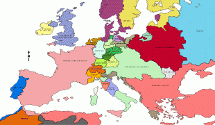 Kaart (cartografie)-Europa (werelddeel)-Map_of_Europe_1750_(VOE).png