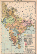 Kaart (cartografie)-India-India_map_1700_1792.jpg