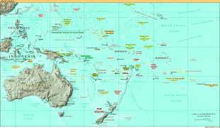 Kaart (cartografie)-Oceanië-Oceania_(World-Factbook).jpg