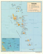 Kaart (cartografie)-Nieuwe Hebriden-Vanuatu-Map.jpg