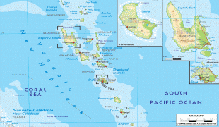 Kaart (cartografie)-Nieuwe Hebriden-Vanuatu-physical-map.gif