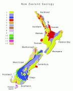 Kaart (cartografie)-Nieuw-Zeeland-Map_New_Zealand_Geology.jpg