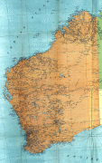 Karte (Kartografie)-Western Australia-westernaustralia1916map.jpg