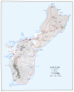 Kaart (cartografie)-Guam-Guam-WWII-Map.jpg