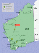 Karte (Kartografie)-Western Australia-Newman_location_map_in_Western_Australia.PNG