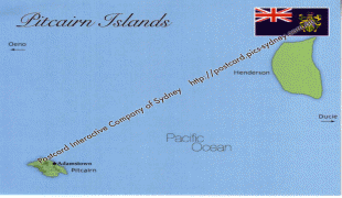 Kaart (cartografie)-Pitcairneilanden-pitcairnisland.jpg