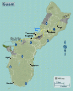 Kaart (cartografie)-Guam-Guam_regions_map.png
